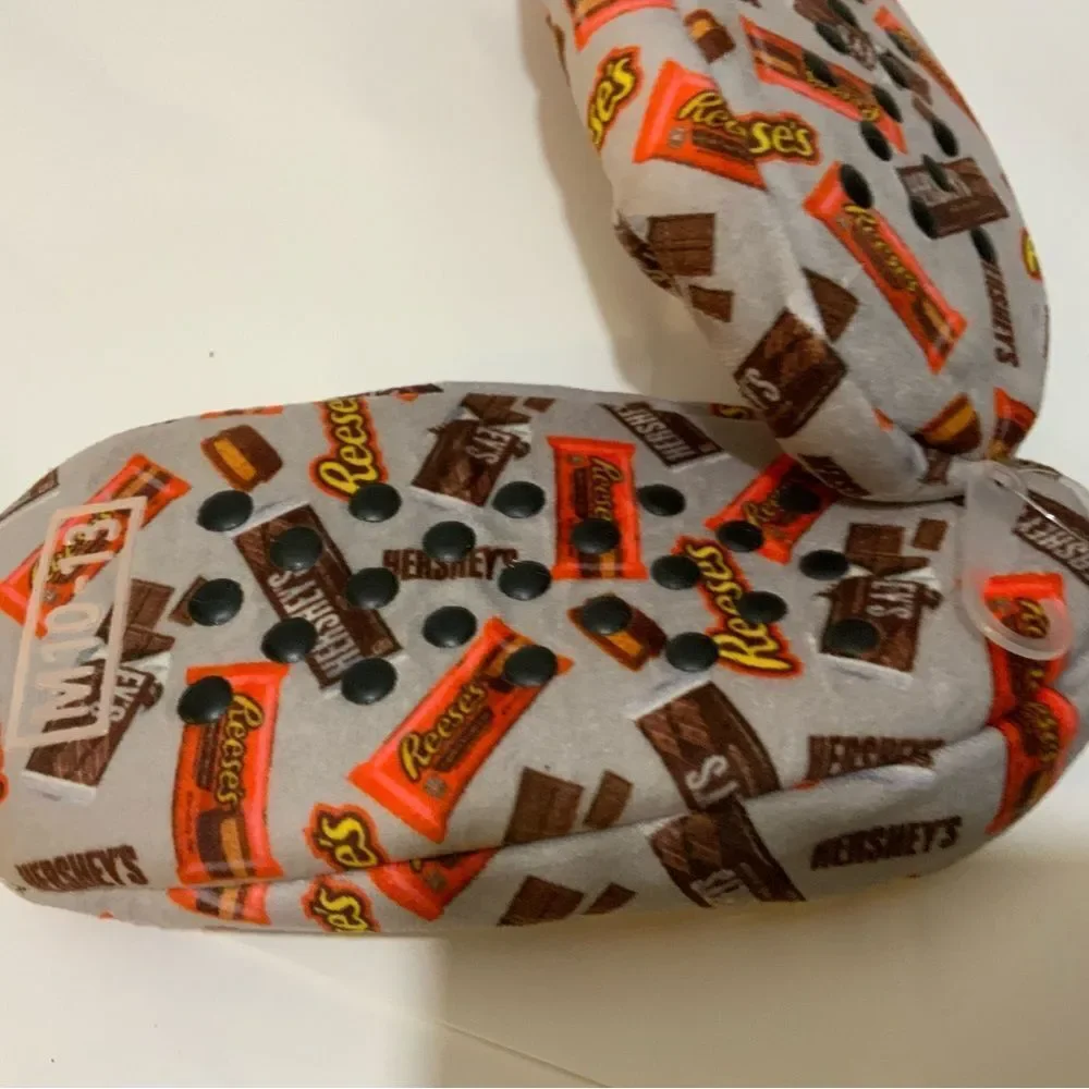 HERSHEY'S Sock Slippers For KIds, Reese's Peanut Butter Cup Candy Bar Print
